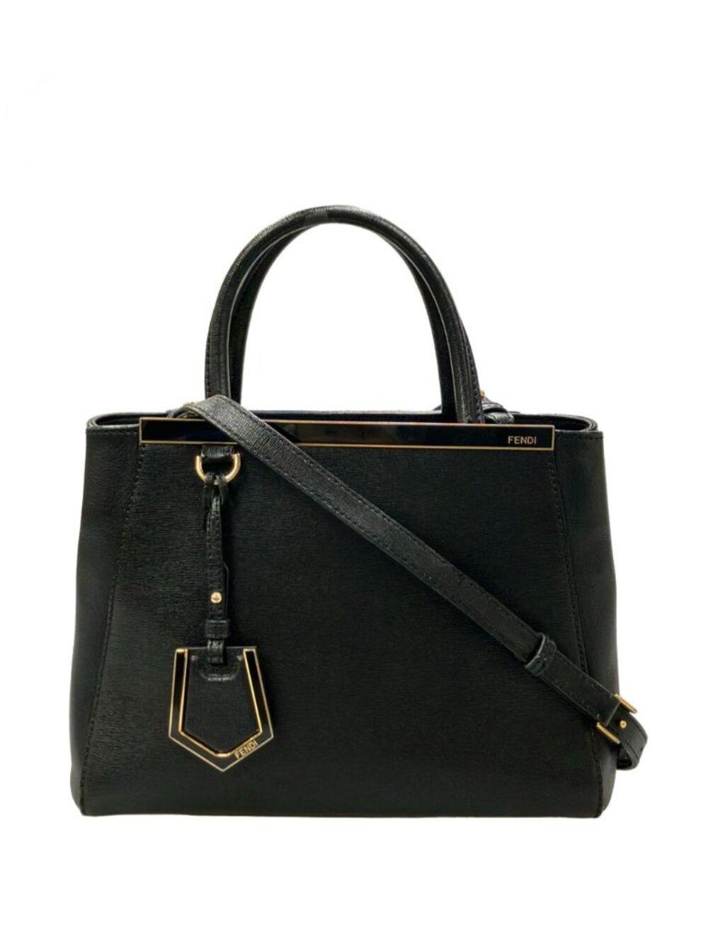 Fendi 2-Way Shoulder Bag Crossbody Leather